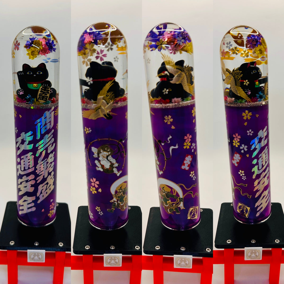 手工水中花波棍｜招財貓款式(20CM長)