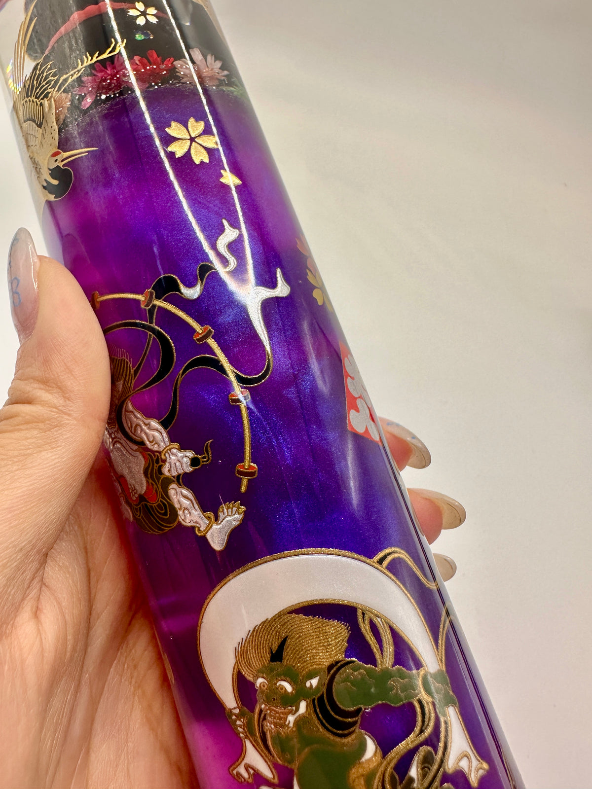 手工水中花波棍｜招財貓款式(20CM長)