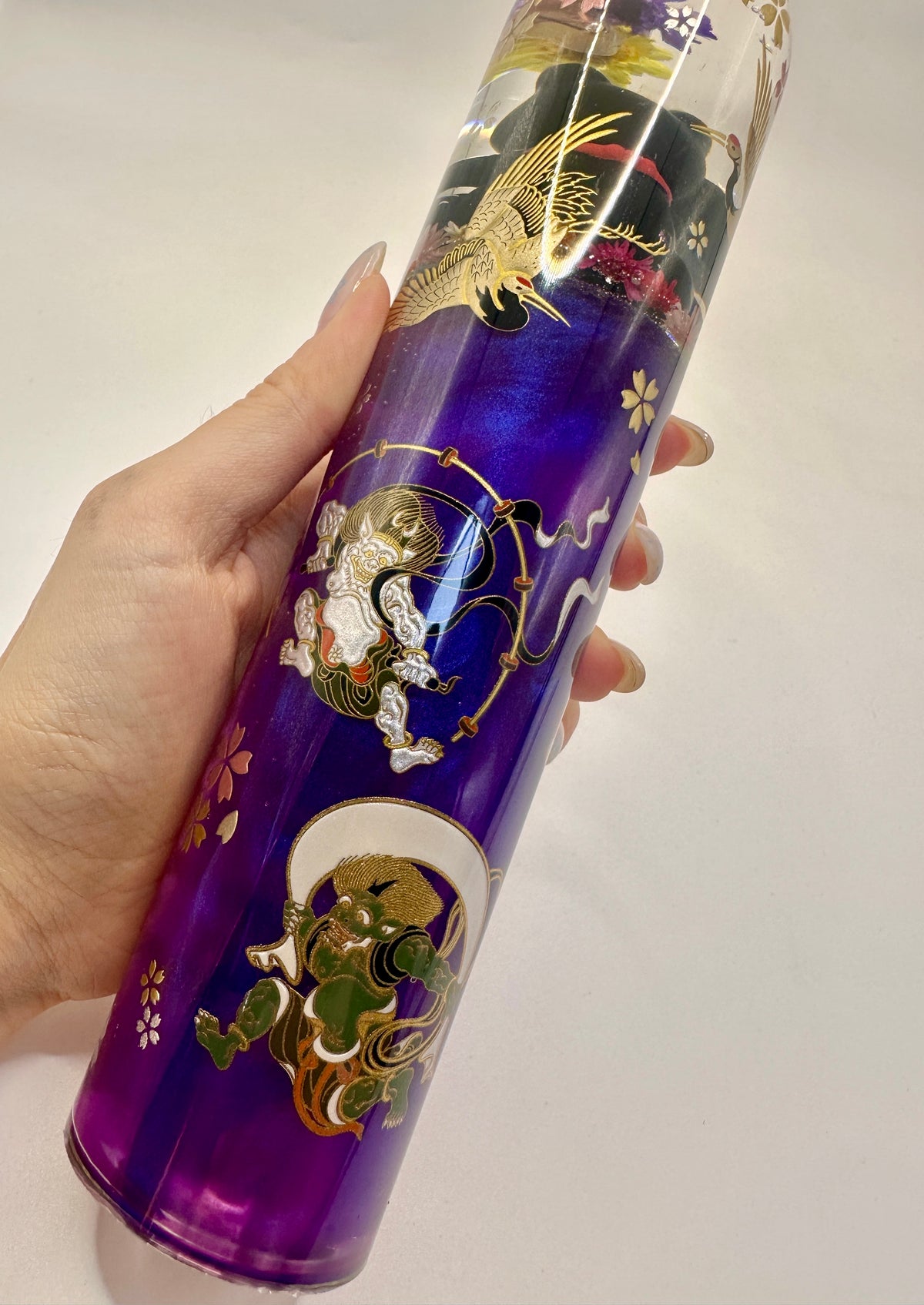 手工水中花波棍｜招財貓款式(20CM長)